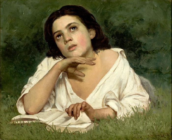 Almeida Junior Girl with a Book France oil painting art